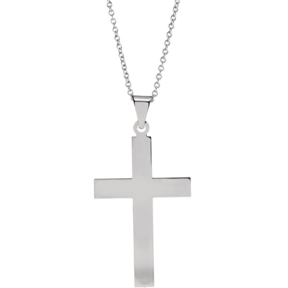 Cross 18" Necklace Sterling Silver